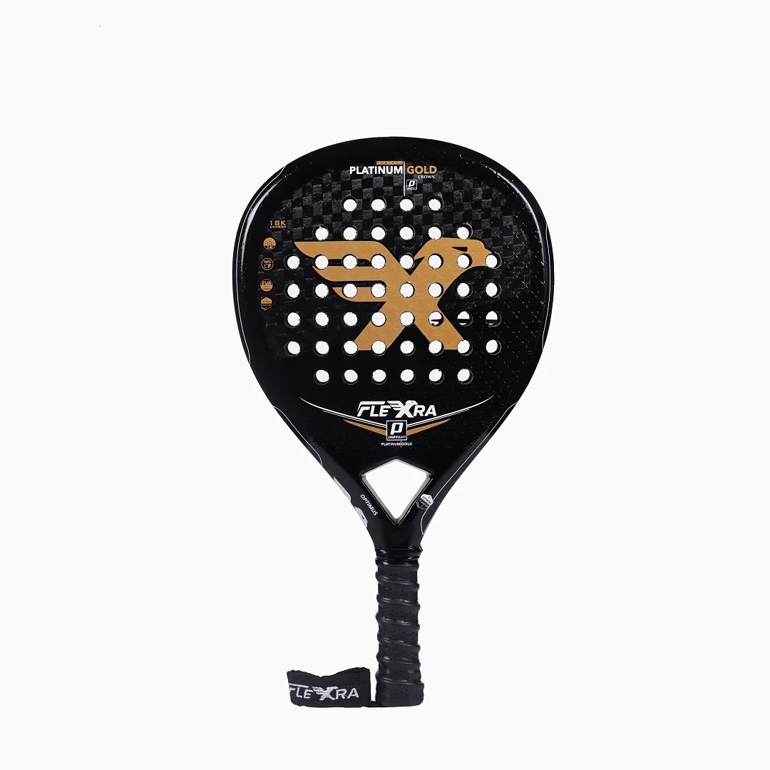 Racchetta da Padel Flexra Platinum Gold 18K Carbon – Forma Diamond